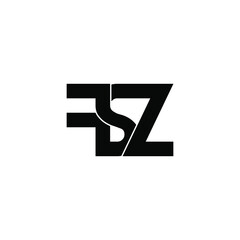 Fototapeta premium fsz initial letter monogram logo design