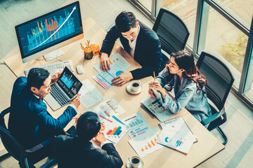 Business visual data analyzing technology by creative computer software . Concept of digital data...