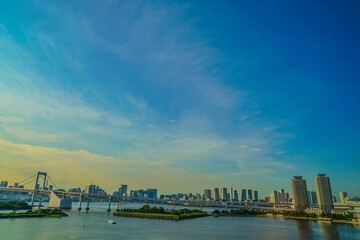 お台場から見える東京の町並み