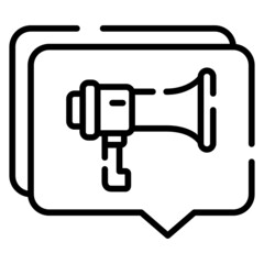 Advertisement Outline Icon