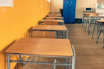 Sala de clases vac&iacute;a