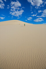 Hike in desert