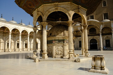 Obraz premium Egypt Cairo - Citadel of Cairo or Citadel - Courtyard Mosque of Muhammad Ali