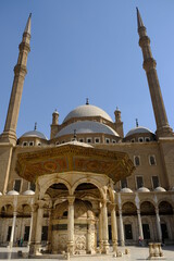 Egypt Cairo - Citadel of Cairo or Citadel - Courtyard Mosque of Muhammad Ali