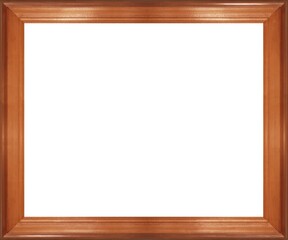 木のフレーム/Woodenframe/Wood/額縁/背景白/茶色/ブラウン/木材/素材イメージ