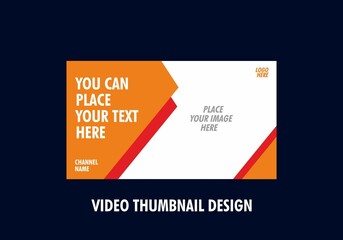 Unique and colorful video thumbnail design