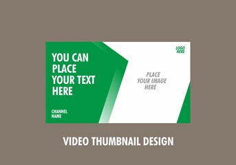 Unique and colorful video thumbnail design