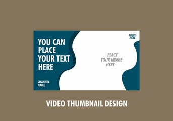 Unique and colorful video thumbnail design