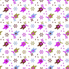 Obraz na płótnie Canvas small flowers pattern vector
