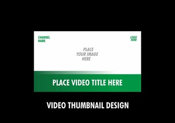 Unique and colorful video thumbnail design