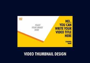 Unique and colorful video thumbnail design