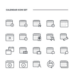 Calendar set icon, isolated Calendar set sign icon, vector illustration