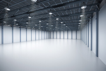 Empty factory interior