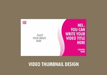 Unique and colorful video thumbnail design