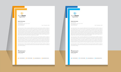 Letterhead format template, business style letterhead design template. Company letterhead template designs. Letterhead, Template.
