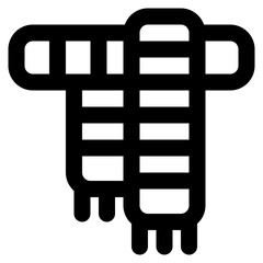 scarf icon illustration