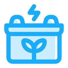 Green Power Icon Illustration