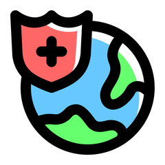 Earth Safety Icon Illustration