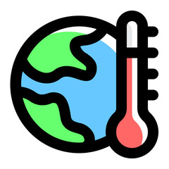 Global Warming Icon Illustration