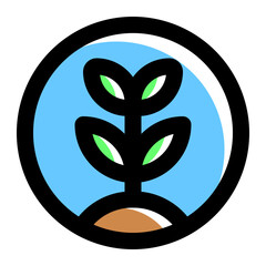 Green Earth Icon Illustration