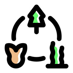 Habitat Icon Illustration