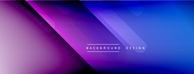 Fototapeta premium Dynamic lines abstract background. 3D shadow effects and fluid gradients. Modern overlapping forms