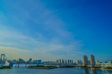 Fototapeta premium お台場から見える東京の町並み