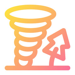 Windstorm Icon Illustration