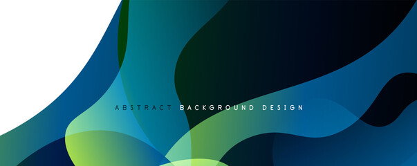 Trendy simple fluid color gradient abstract background with dynamic wave line effect. Vector Illustration For Wallpaper, Banner, Background, Card, Book Illustration, landing page