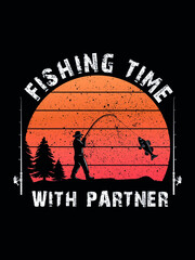 t shirt design like to fish man