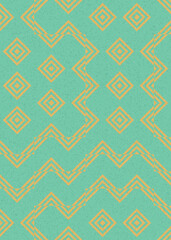 Abstract Geometric Pattern generative computational art illustration