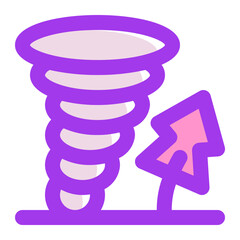 Windstorm Icon Illustration