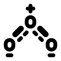 Ozone Structure Icon Illustration