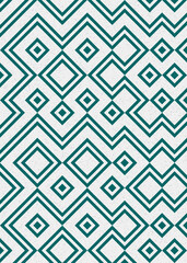 Abstract Geometric Pattern generative computational art illustration