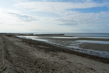 View to the baltics sea from the german village Timmendorf