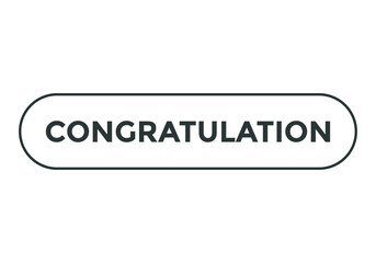 Fototapeta premium congratulation text button. web button. sign icon label