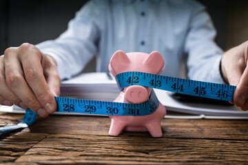 Tight Savings Piggy Bank Measurement