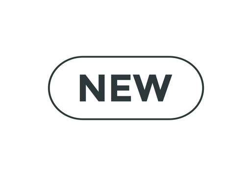 new text button. sign icon label new. web button template 