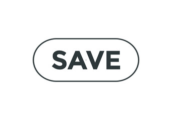 save text sign. rectangle stroke black color. web button template
