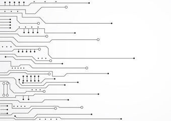 Circuit technology background with hi-tech digital