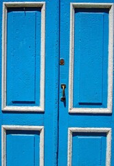 Blaue Türe in Havanna auf Kuba