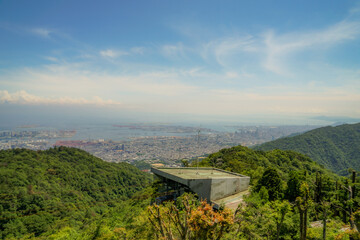 六甲山から見える神戸の町並み