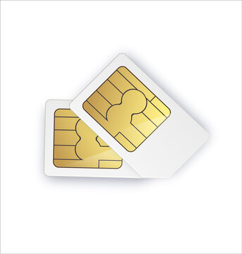 Dual SIM card sign. Dual sim card symbol vector illustration. Two-way picture of a smartphone.