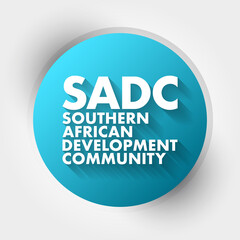 SADC - Southern African Development Community acronym, business concept background