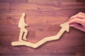 Coach motivate to personal development and growth