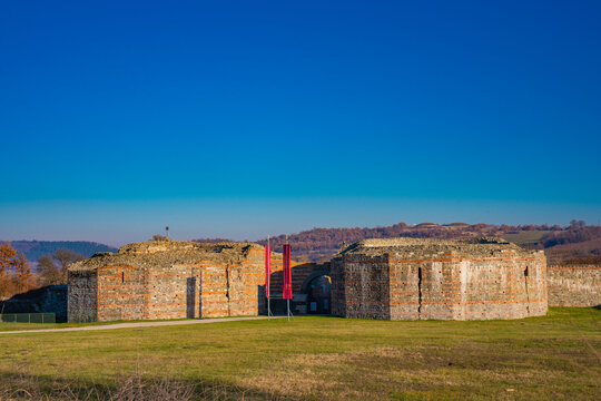 Remains of ancient Roman complex of palaces and temples Felix Romuliana near Gamzigrad, Serbia