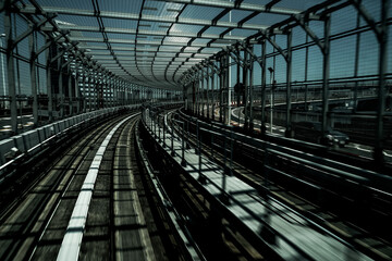ゆりかもめ線の車窓から（東京都港区）