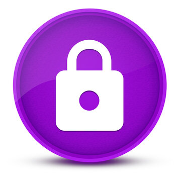 https luxurious glossy purple round button abstract