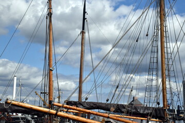 Boote im Hafen von Flensburg