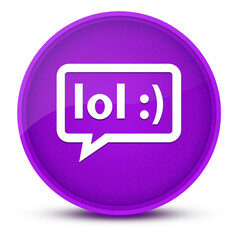 LOL bubble luxurious glossy purple round button abstract